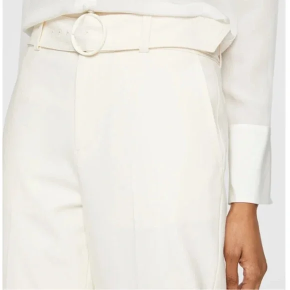 Club Monaco Enamel Ring Pant White/Cream Size 10 - Picture 4 of 16